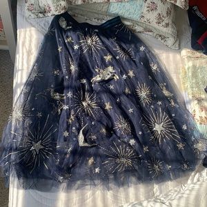 Chicwish glitter celestial tulle miniskirt size M